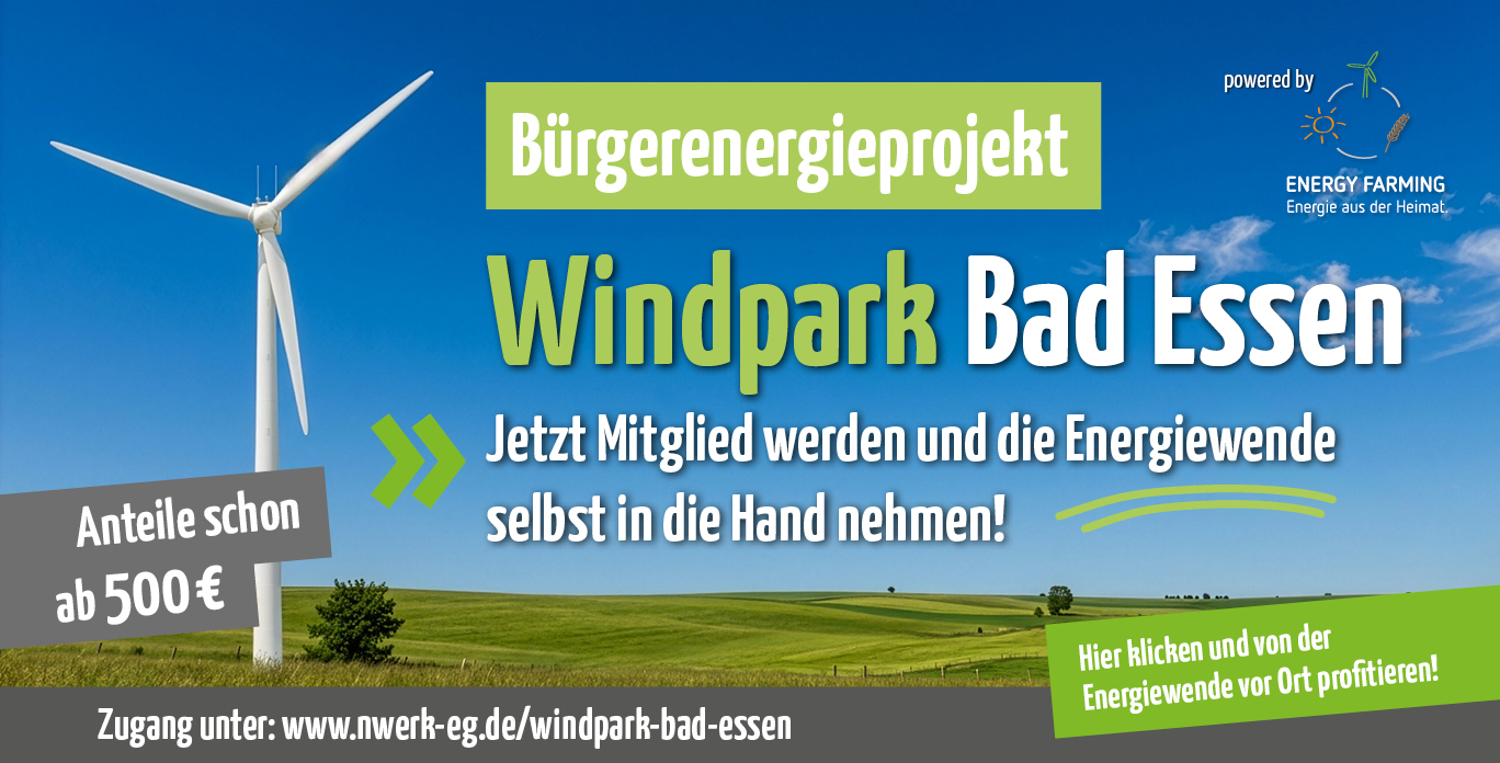 Bürgerbeteiligung am Windpark Bad Essen