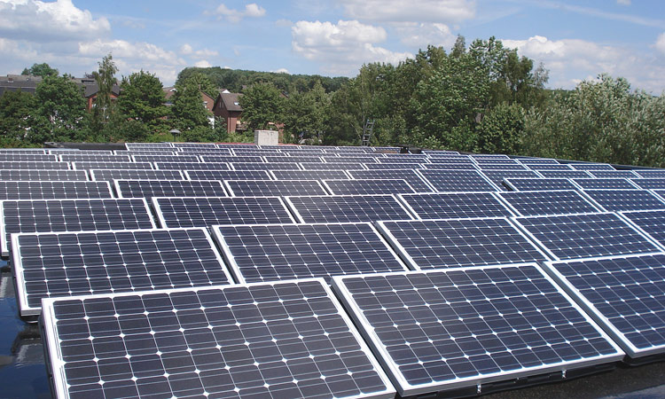 nwerk Solaranlage auf der Sophie-Scholl-Schule