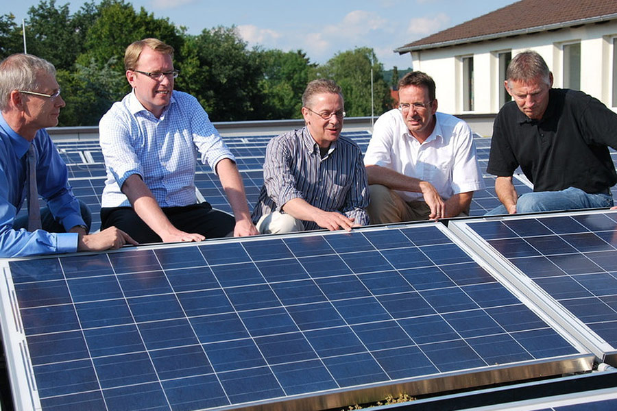 Photovoltaik auf dem Dach der Berufsbildenden Schulen in Melle