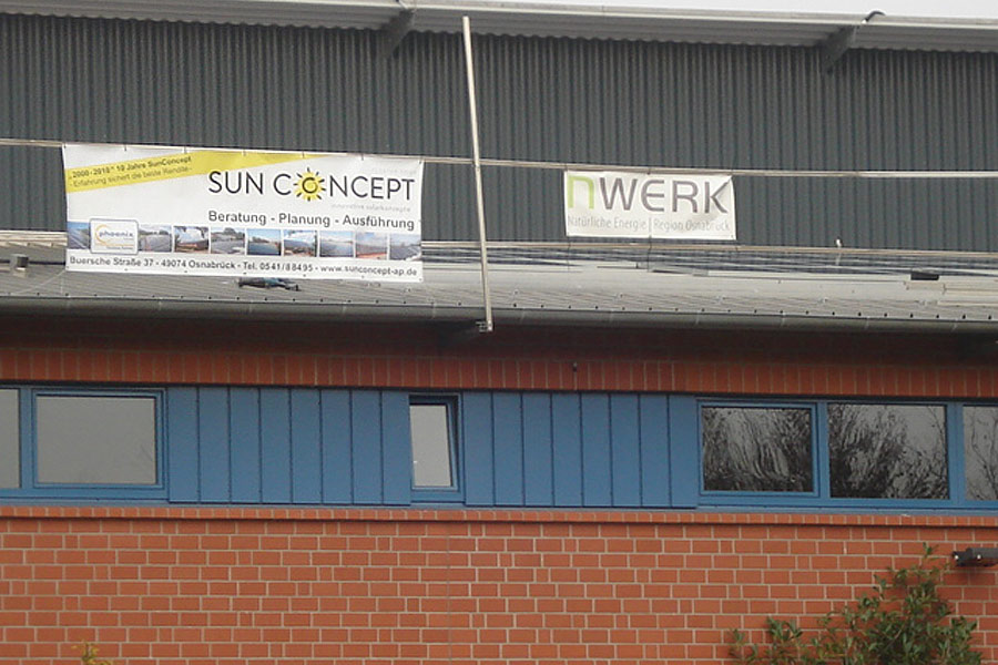 Photovoltaik auf der Neuen Sporthalle in Lechtingen